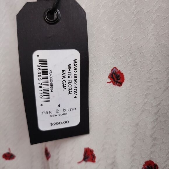 Rag & Bone 'Eva' Floral Camisole In White Floral - Picture 14 of 16